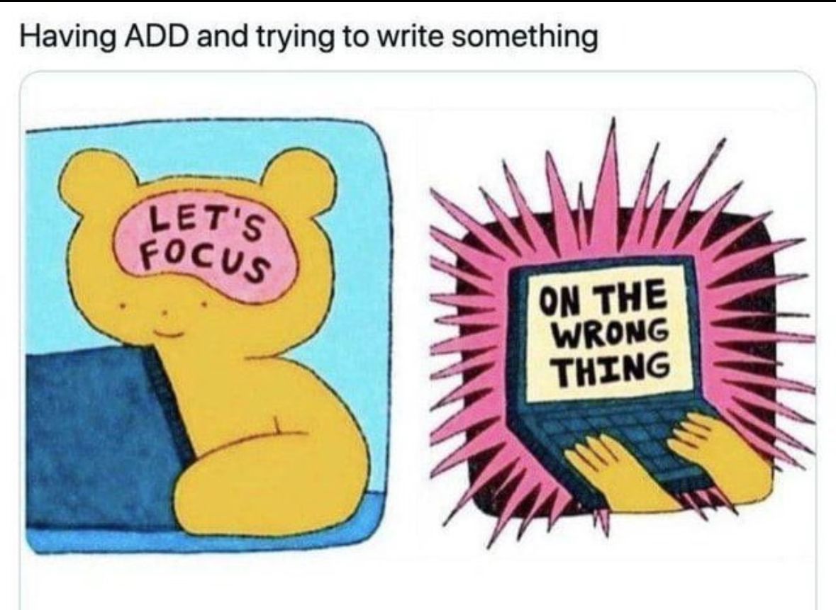 ADHD Memes (@adhdforreal) on Twitter photo 