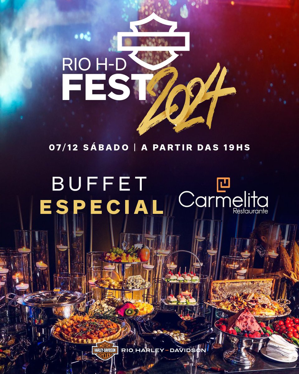 Harley_Rio's tweet photo. Prepare-se para uma noite incrível, com o Buffet Carmelita caprichando em cada detalhe.

🗓 07/12/2024 (SÁBADO)

⏰ A partir das 19hs

📍 Av. das Américas, 14.800 - Recreio dos Bandeirantes https://t.co/bDbEFzlreV
