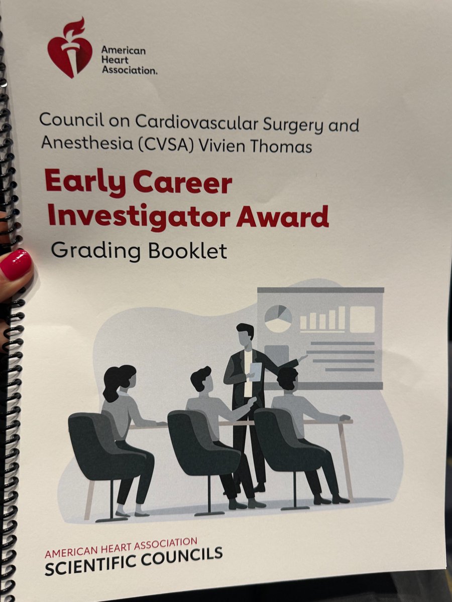 lisarongmd's tweet image. Congrats to all the Vivien Thomas Early career awardees at #AHA2024!! Impressive showing of #clincial and #translational work by Mark Broadwin, Dunpeng Cai, Christopher Stone, Christopher Jensen @khq_md #CVSA