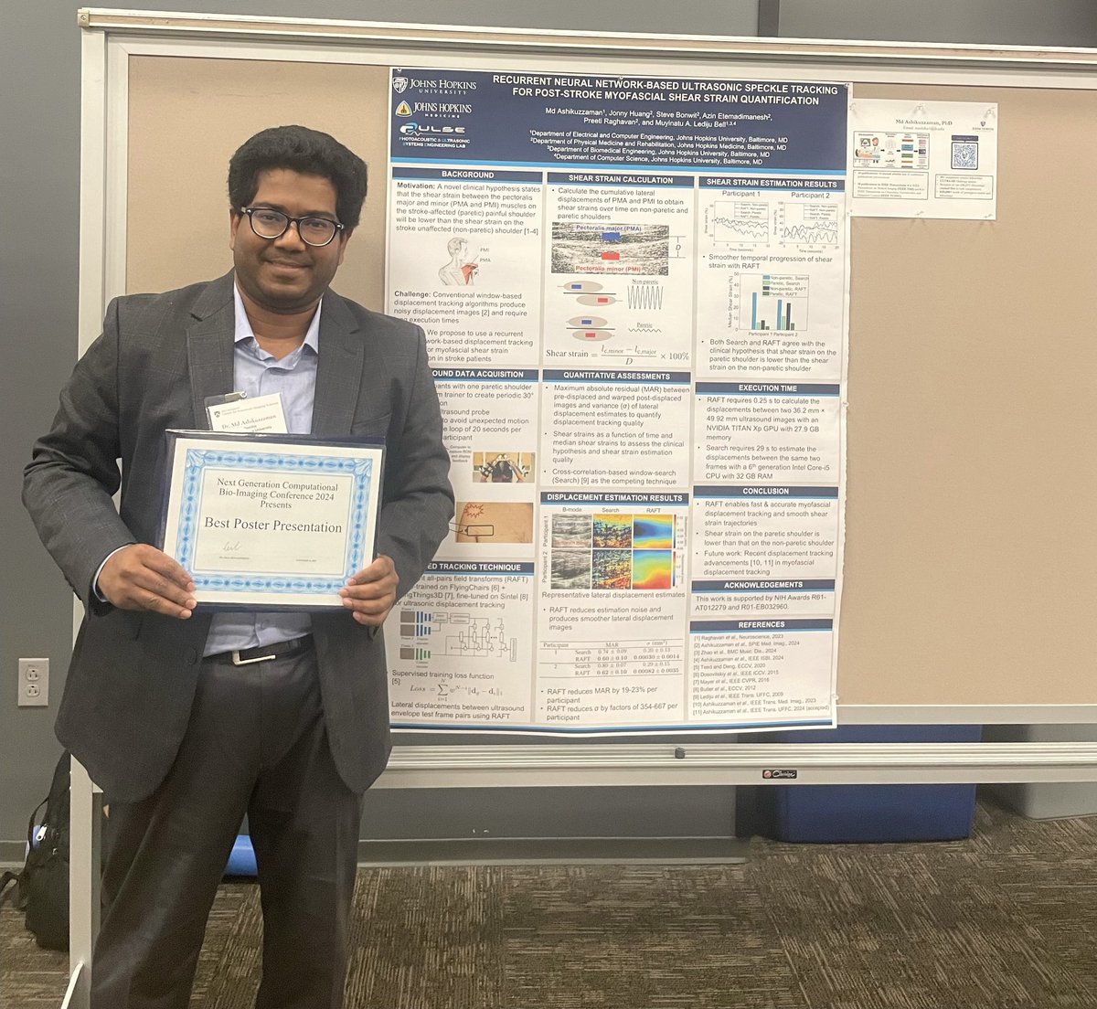 Bisi Bell (@muyinatubell) on Twitter photo Thanks to <a href="/leilichn/">松泽(Lei Li)</a> for the invitation to present the latest PULSE Lab research on imaging across scales at the inaugural bioimaging conference <a href="/RiceUniversity/">Rice University</a>: nis.rice.edu/workshop.
🎉 Congrats to PULSE Lab postdoc Ashik (<a href="/MdAshik34665256/">Md Ashikuzzaman</a>) on winning the Best Poster Award! Thanks to <a href="/leilichn/">松泽(Lei Li)</a> for the invitation to present the latest PULSE Lab research on imaging across scales at the inaugural bioimaging conference <a href="/RiceUniversity/">Rice University</a>: nis.rice.edu/workshop.
🎉 Congrats to PULSE Lab postdoc Ashik (<a href="/MdAshik34665256/">Md Ashikuzzaman</a>) on winning the Best Poster Award!