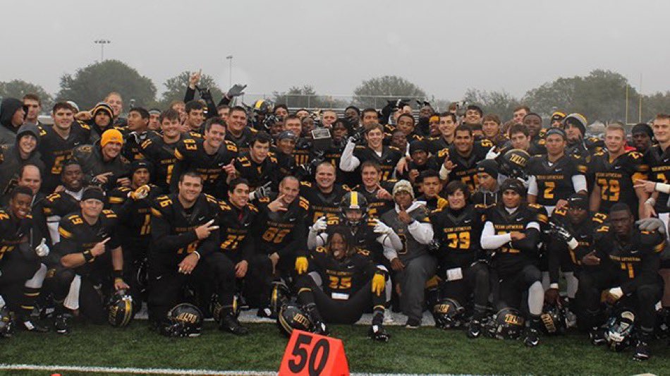 TLU_Football's tweet photo. Something about the years that end with 4 huh? @SCAC_Sports 🙂‍↕️

2014 🤝 2024

#TooLiveU | #PupsUp https://t.co/ia5ZTJgcUu
