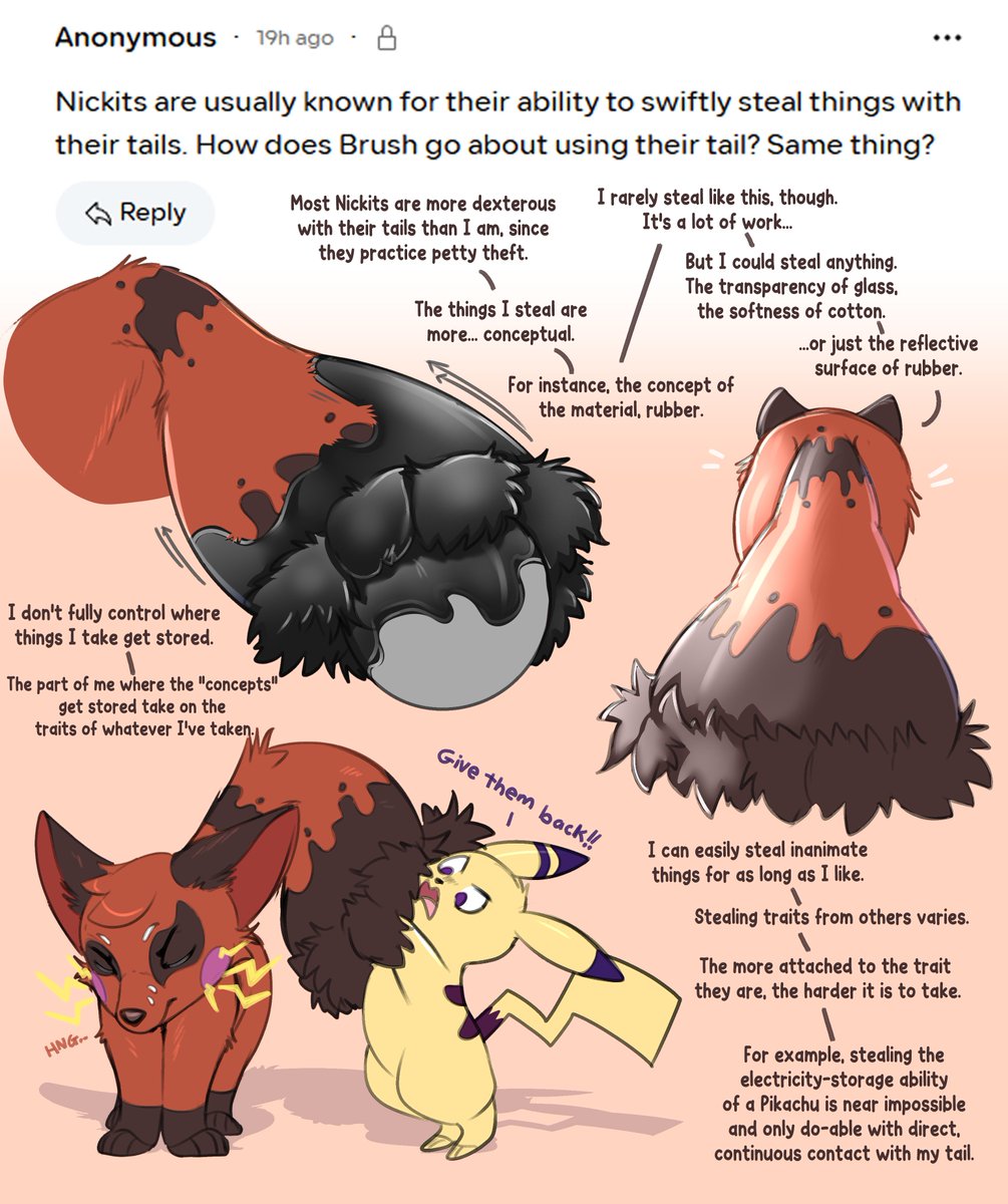 A text dump for Brush's ability that I never draw him using! 
He just can't be bothered...