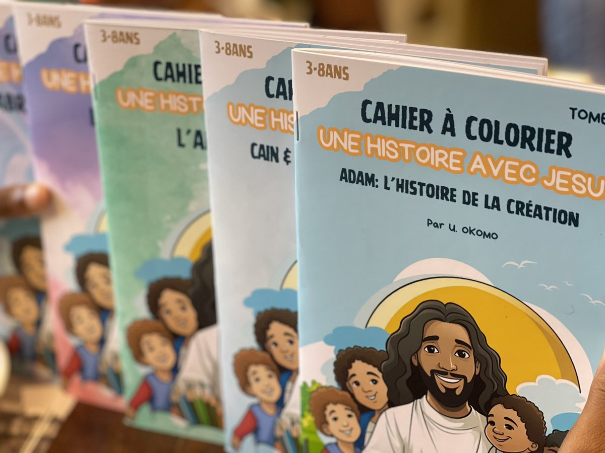 UOkomo's tweet photo. Il y’a un an je me suis lancé dans un projet un peu fou, créer un cahier de coloriage sur les histoires bibliques… rien d’exceptionnel vous me direz! 
Mais travailler sur un projet conçu à 90% grâce à l’IA en suivant des créateurs comme @chaseleantj est juste INCROYABLE ✨ https://t.co/C9tk79bH2C