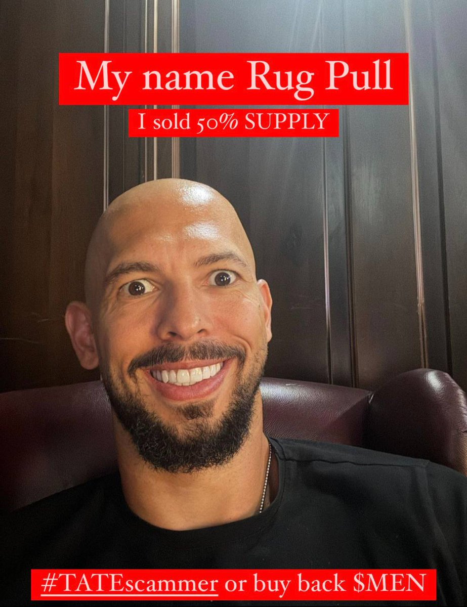 <a href="/Cobratate/">Andrew Tate</a> #TATEscammer or buy BACK $MEN!!