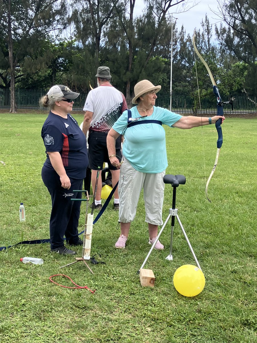 Para Archery Coach Southern Africa Training Camp Day 2 afternoon Coaches using adaptive devices, footballs and wobble boards <a href="/worldarchery/">World Archery</a> #World Archery Africa <a href="/uk_sport/">UK Sport</a> <a href="/archerygb/">Archery GB</a> #The South African National Archery Association