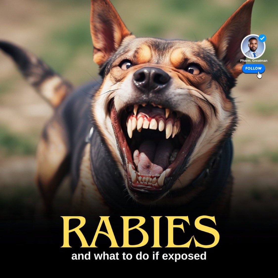 Rabies is one of the deadliest diseases known to humanity with nearly 100% fatality once symptoms appear. 

But with the right knowledge and quick action, it’s also entirely preventable. 

Here's everything you need to know about rabies

A thread