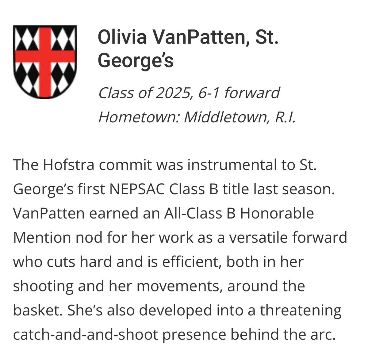 Thank you <a href="/nehoopjournal/">New England Basketball Journal</a> 🙏🏼 <a href="/SGgirlshoops/">St. George's School Girls Basketball</a> <a href="/HofstraWBB/">Hofstra Women’s Basketball</a>