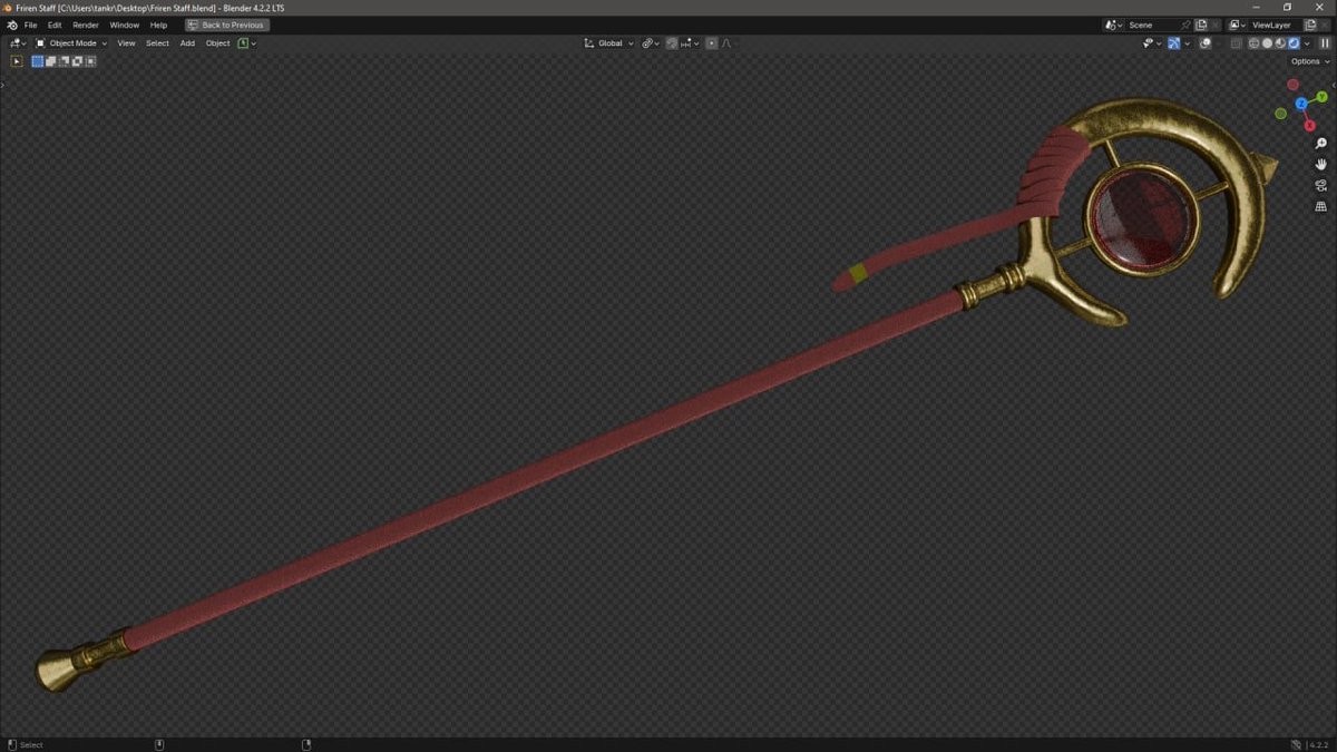 Tankred_Daeron's tweet image. Recently I started reading people&apos;s minds (accidentally). And I think I caught Wolver&apos;s idea that it would be nice to model Freeren. I started with the staff. All materials: A) mine B) procedural.

#blender3D #3D #ProceduralMaterial #Procedural #b3d