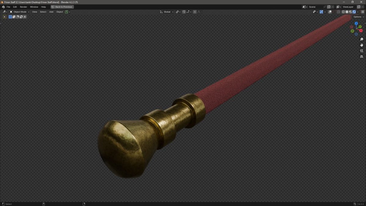 Tankred_Daeron's tweet image. Recently I started reading people&apos;s minds (accidentally). And I think I caught Wolver&apos;s idea that it would be nice to model Freeren. I started with the staff. All materials: A) mine B) procedural.

#blender3D #3D #ProceduralMaterial #Procedural #b3d