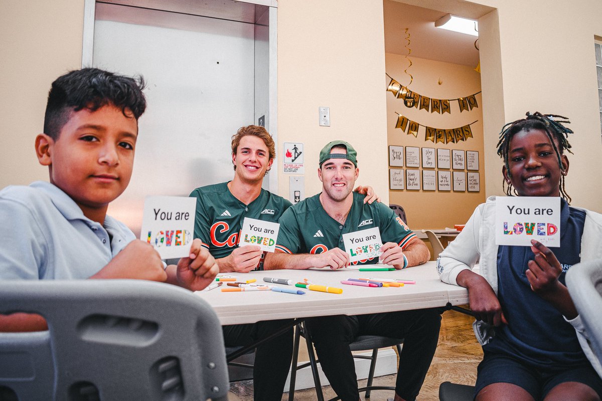 Can’t spell community without The U 🙌

Our student-athletes and staff made so many new friends at CARE Elementary School and the Miami Rescue Mission!