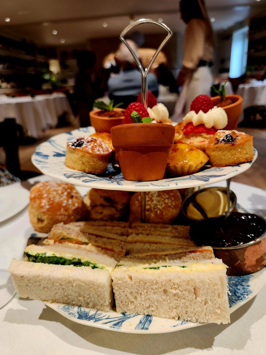 Nothing like a lovely posh Sunday afternoon tea <a href="/limewoodhotel/">Lime Wood & Herb House</a>