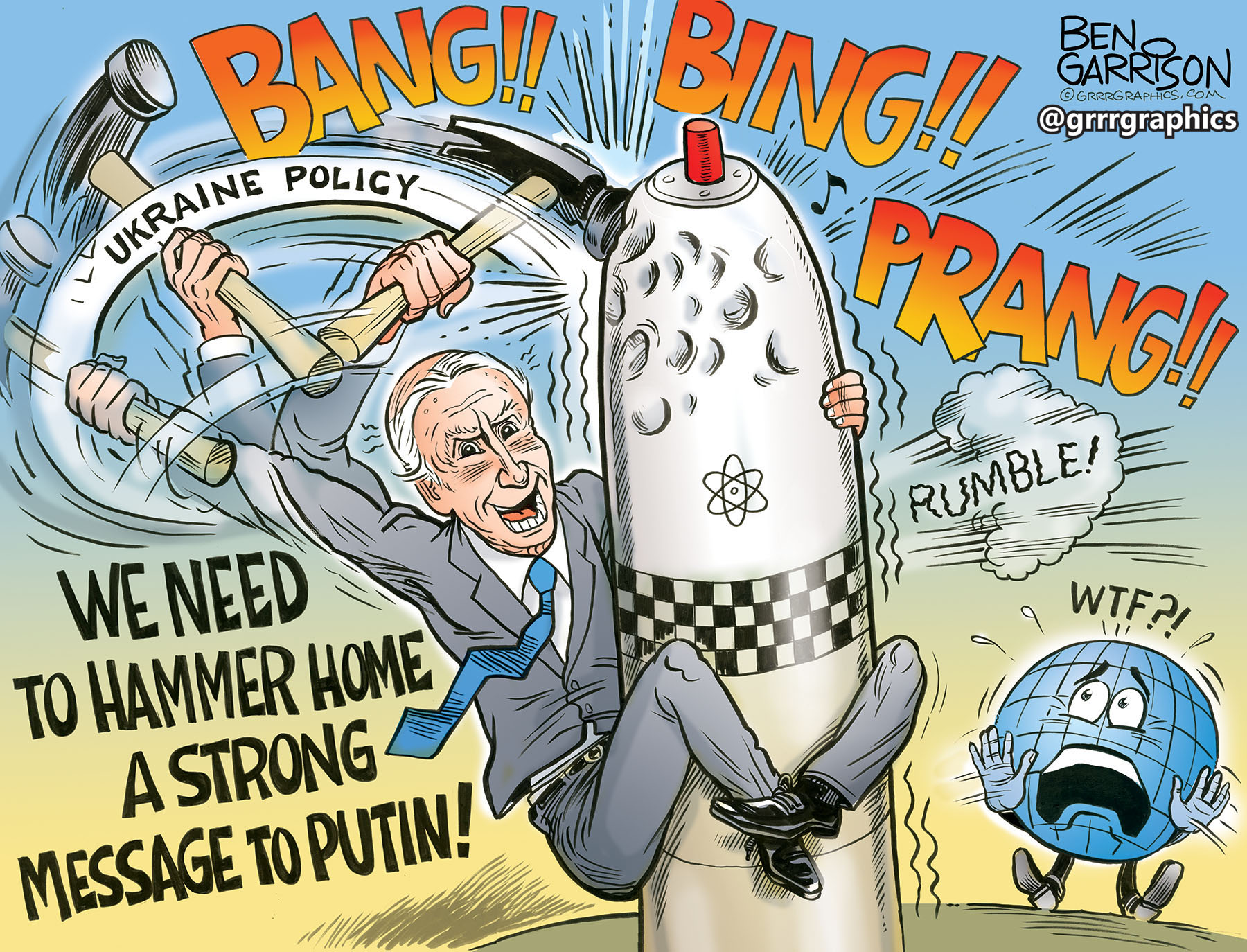 Real Ben Garrison Cartoons on X: "😱 what is Joe doing? President Biden has  authorized US long-range missiles to strike Russia from Ukraine, is Biden  trying to start WW3 before Jan 20th?