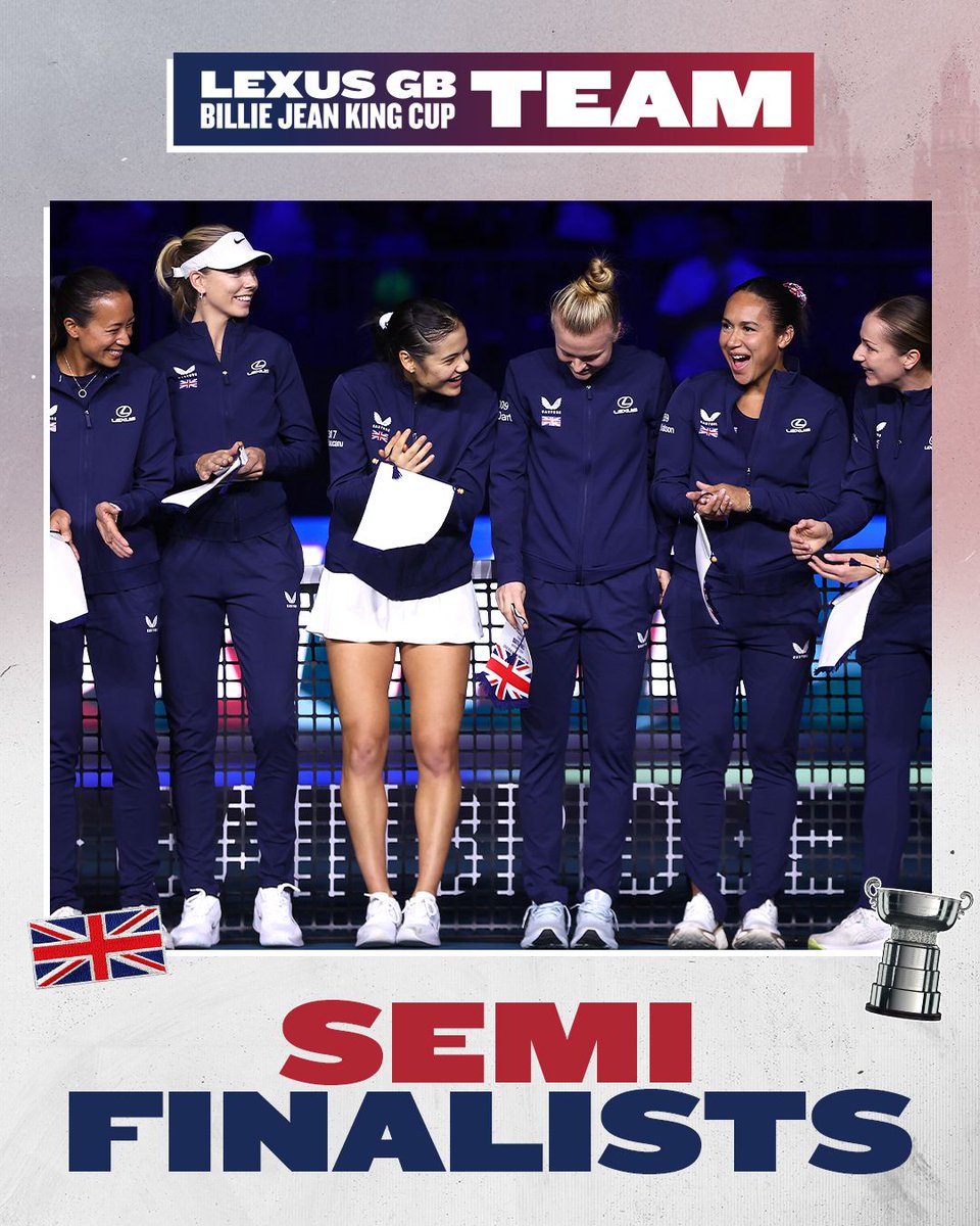 We are <a href="/BJKCup/">Billie Jean King Cup</a> SEMI-FINALISTS! 🇬🇧🔥

#BackTheBrits 🇬🇧 | #BJKCup