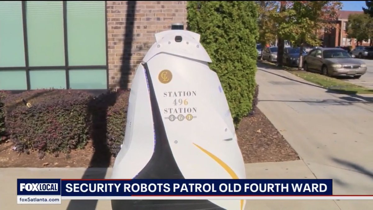 iKnightscope's tweet image. Sparky is making headlines again in Atlanta’s Old Fourth Ward! Residents have noticed a positive impact since deploying the #Knightscope #SecurityRobot and Fox5 has the story. 

Watch coverage here - loom.ly/ZCJn2-s