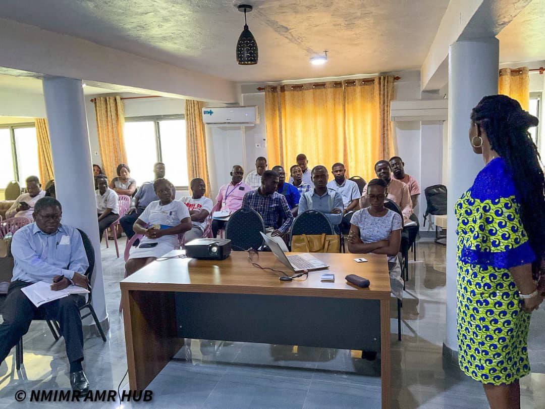 NMIMR_AMRHub's tweet photo. On November 13, 2024, the SeqAfrica team visited staff of Effia Nkwanta Regional Hospital to share on " Genomes of Antibiotic-Resistant Bacteria Species at Effia Nkwanta Hospital: Key Lessons Learned". The engagement led to renewed commitment among the hospital staff . https://t.co/GD58Ql15Az