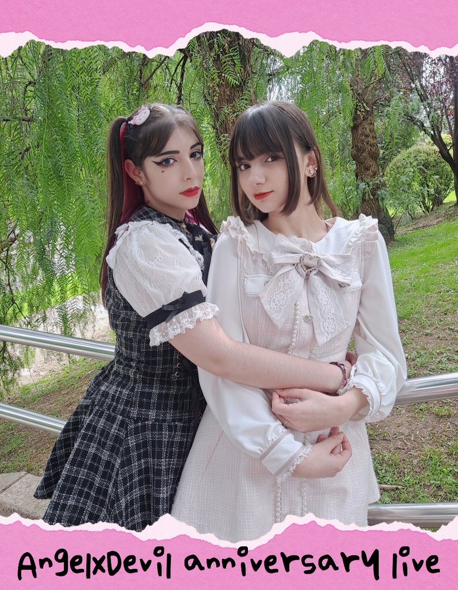 AngelxDevilx_'s tweet photo. Nos complace anunciar que AngelxDevil regresará a los escenarios de @MANGAbcn para su concierto de aniversario🖤🤍 

➡️Sábado 7 de diciembre en el Matsuri Stage del Salón Manga de Barcelona a las 18:30 😈😇

#kaigaiidol #idol https://t.co/zs0mUuQD8r