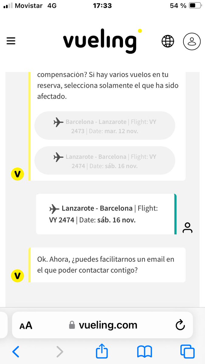 hola 🙋🏻‍♂️ <a href="/vueling/">Vueling Airlines</a>  com puc donar-vos el meu @ si no em doneu l'opció d'escriure'l.....?