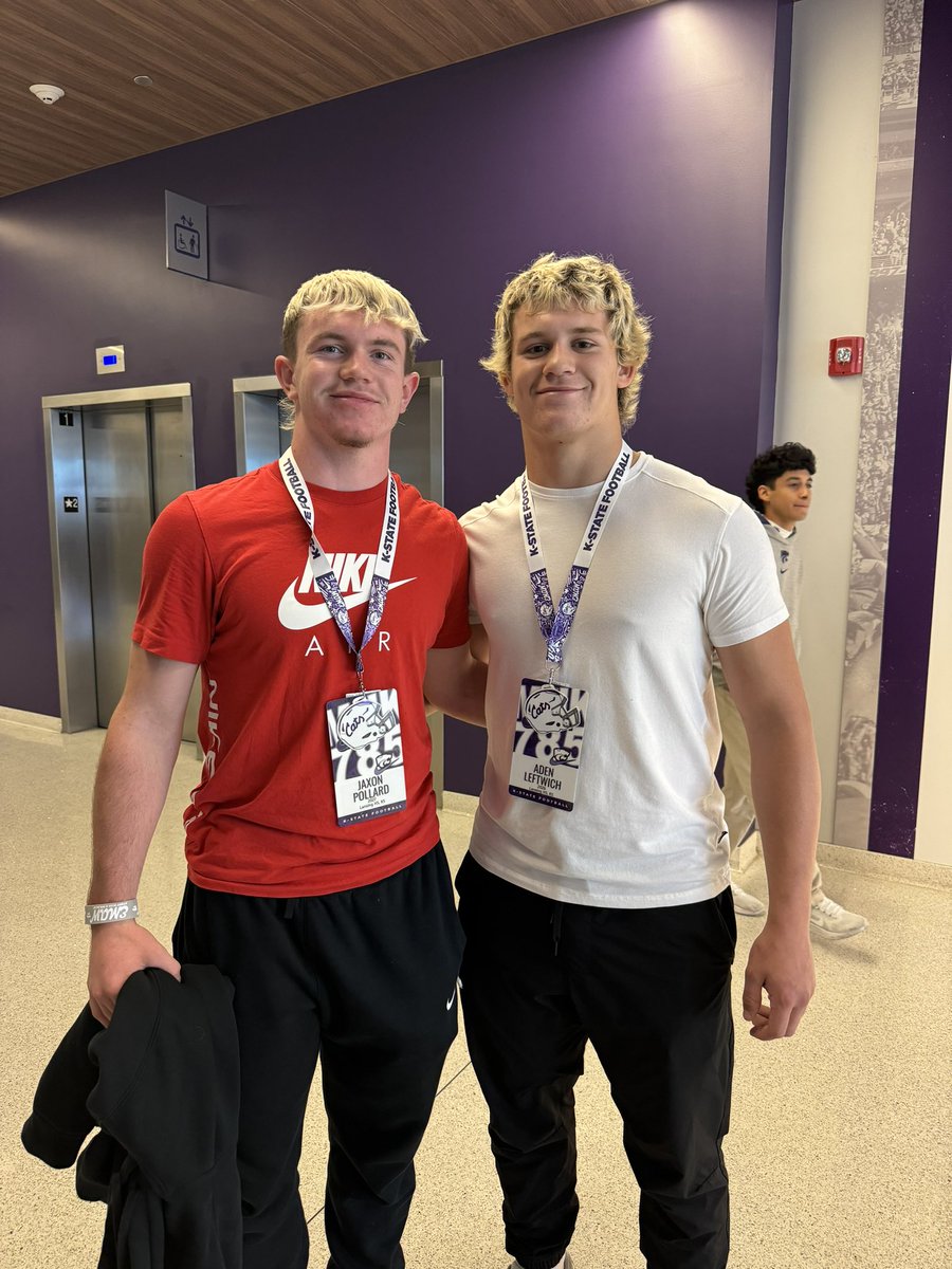 adenleft's tweet photo. Had a great visit at @KStateFB and wanted to give a huge thank you to @spedbraet and  @CoachKli who had my parents and I out. #EMAW #GoCatsGo https://t.co/Ziis0Oh2Nf