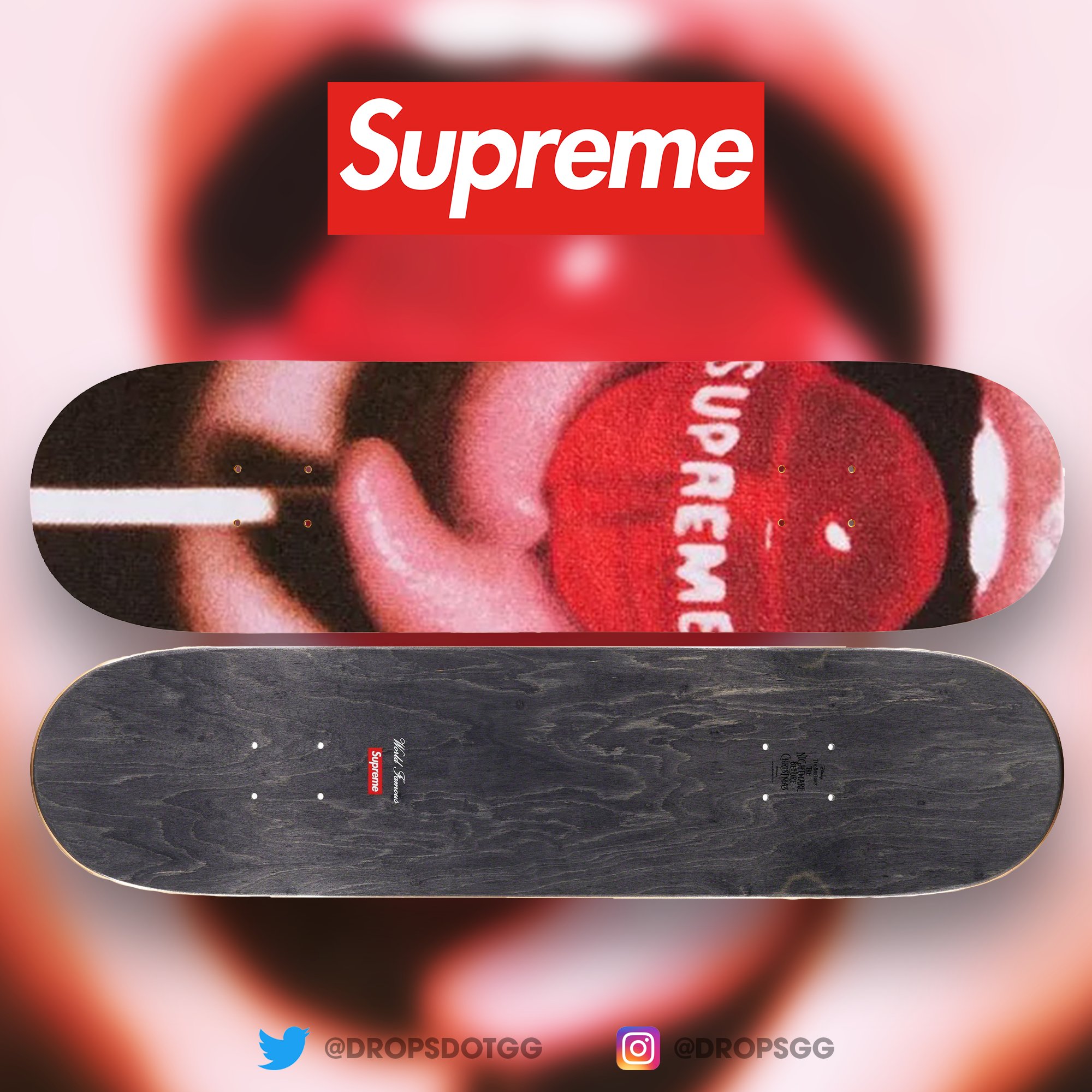Supreme Smurfs Skateboard スマーフ デッキ（Supreme 'Smurfs