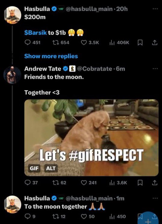 SrPeters's tweet photo. you just can’t make this up

$BARSIK is heading to $1 non stop.

i’m confident it will break the record of $Pnut become the fastest token growing to 1B mcap

enjoy the ride ma gs https://t.co/35TpEhP94c