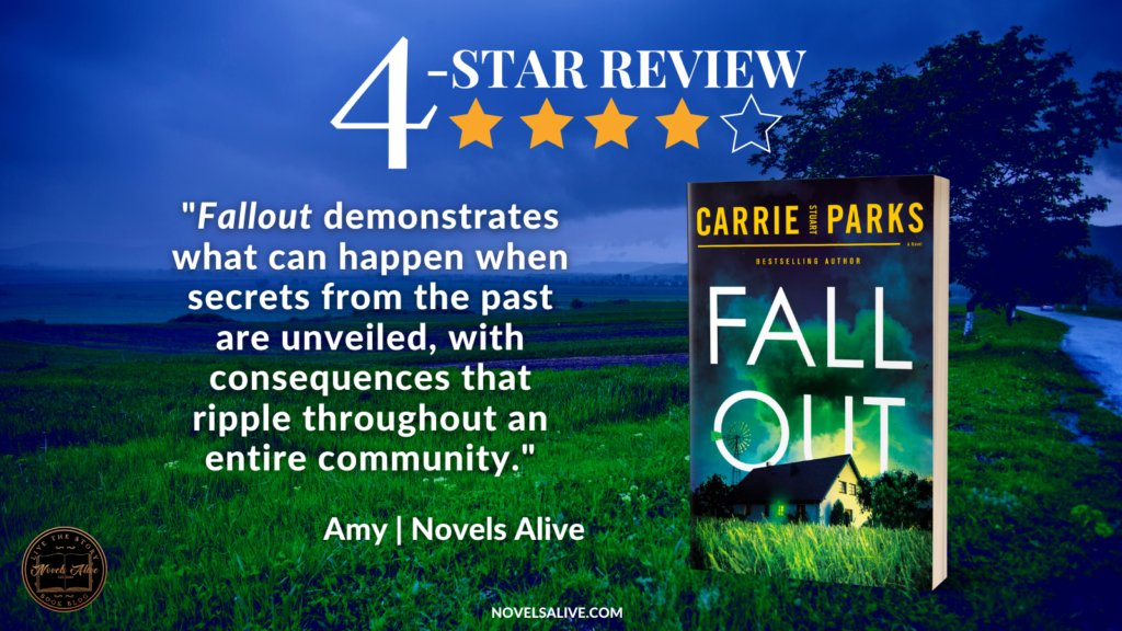 partnersincr1me's tweet photo. #FALLOUT by #CarrieStuartParks is "an action-packed thriller... the author does an excellent job laying the foundation without giving anything away."  https://t.co/E8LFpBkb19 
#book #Suspense #bookstoread #whattoreadnext #bookbloggerpost #bookaholic #bookreviewblog @novelsalive https://t.co/kagq8d2CNK