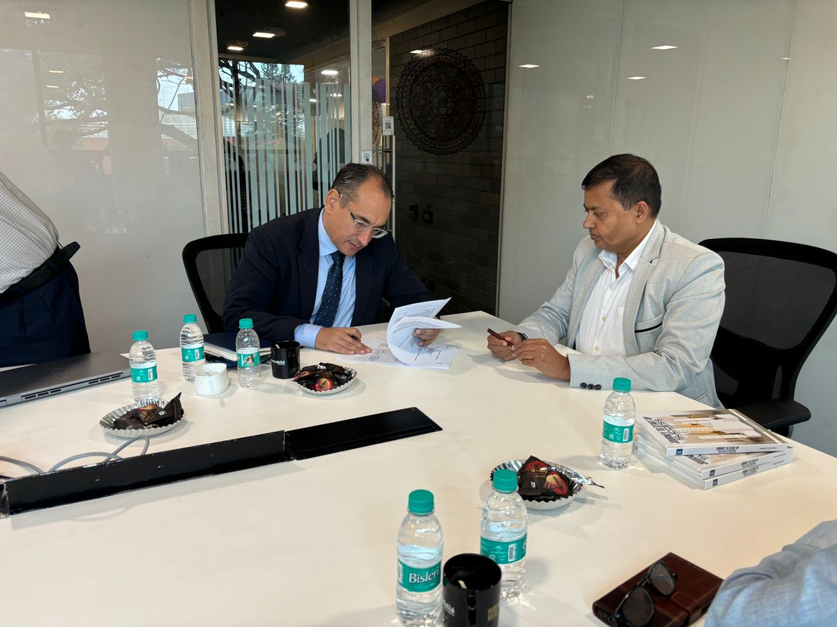 PEERRI2's tweet photo. Thrilled to announce the signing of an MOU between GIZ - Deutsche Gesellschaft für Internationale Zusammenarbeit (GIZ) GmbH, represented by Mr. Mohamed Badran, Head of Programs from Germany, alongside team members Mr. Jayarama and Mr. Ravishankar, and Pride Skill Centre https://t.co/36Aa0XmXQy