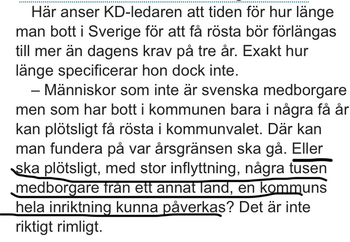 Ebba Busch körde här en variant av 10 000 tyska bögar.