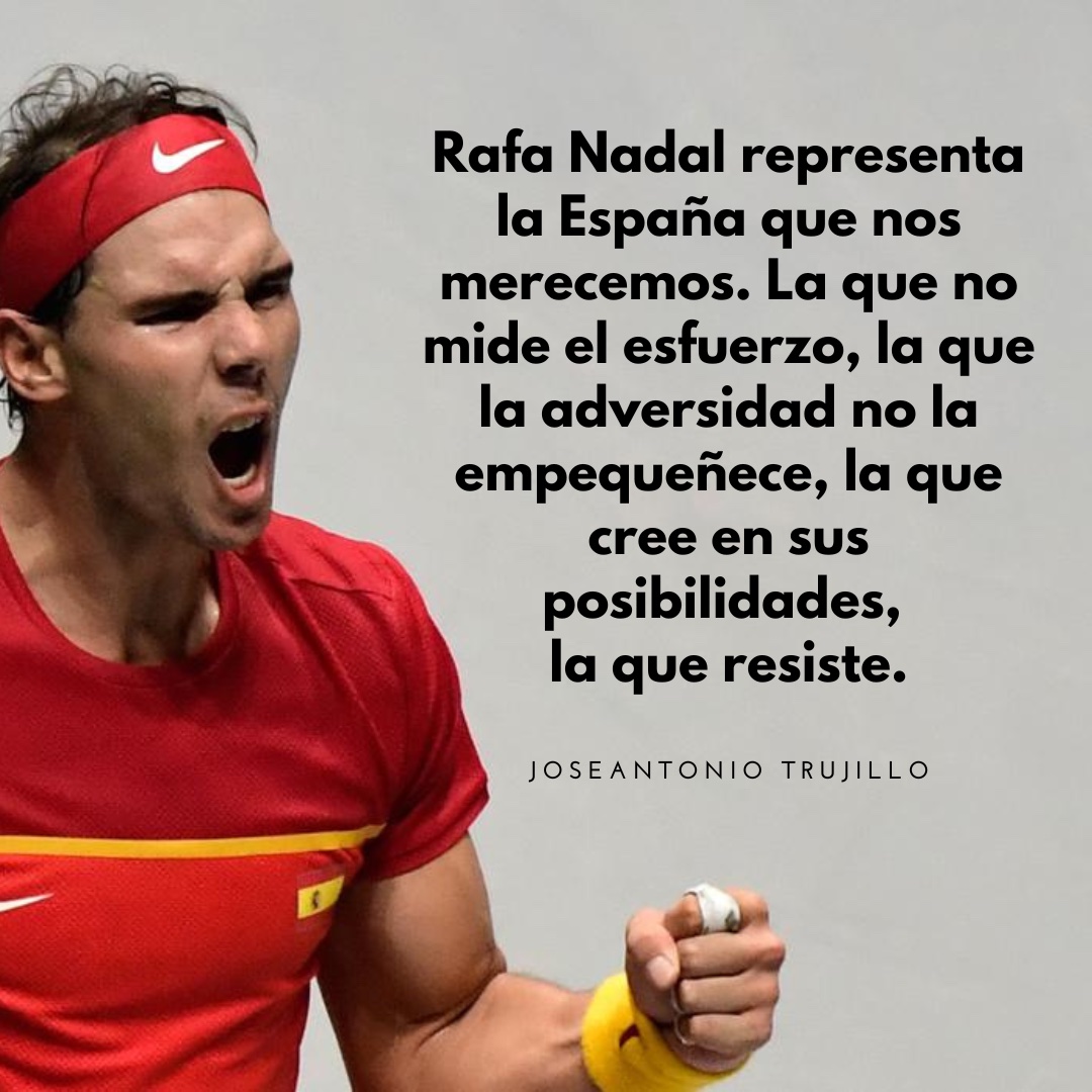 Joseatrujillo's tweet photo. Siempre Nadal. @RafaelNadal @DavisCup https://t.co/9rjPphV23B