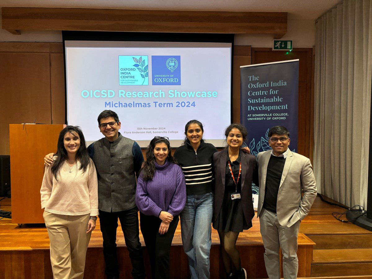 Thanks a lot, Oxford India Centre team for this opportunity. 

Well, I was extremely nervous before presenting at the Oxford India Centre last week (15 November), so I asked my colleagues to send their good wishes. They showered me with the best vibes...❤️ 1/2
