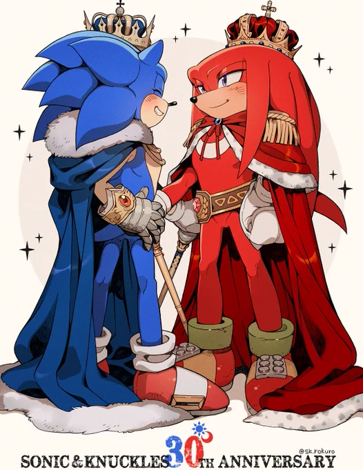 My boy's 30th anniversaryCongratulations again!#KnucklesTheEchidna#SonicTheHedgehog 