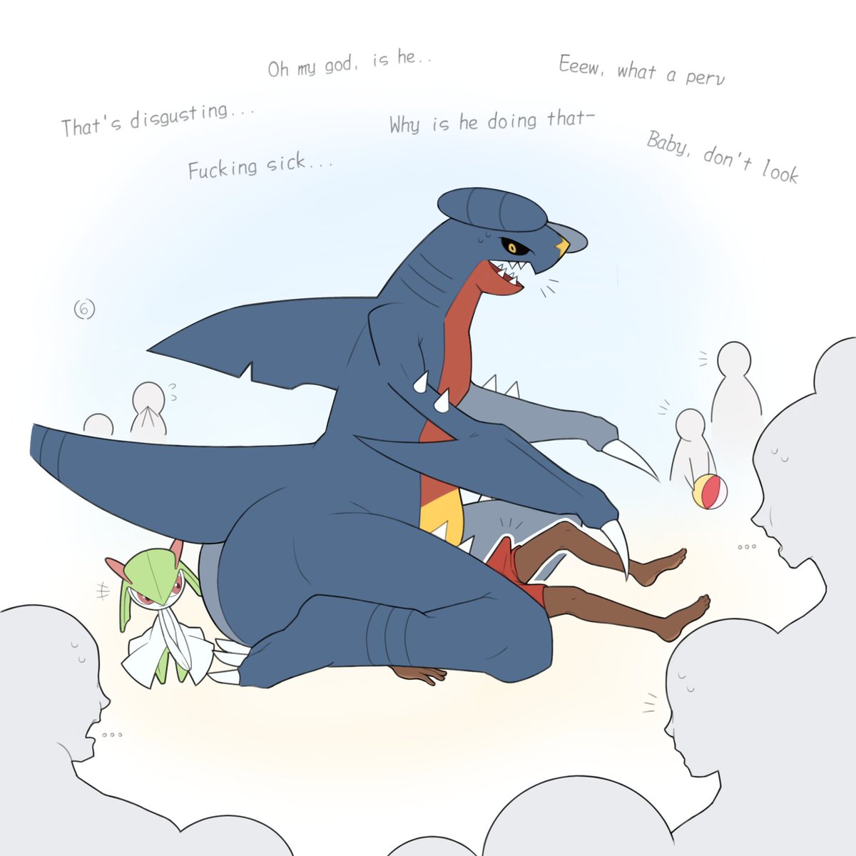Hey! Enjoy this little drawings/comic I made because I love garchomp with my whole life