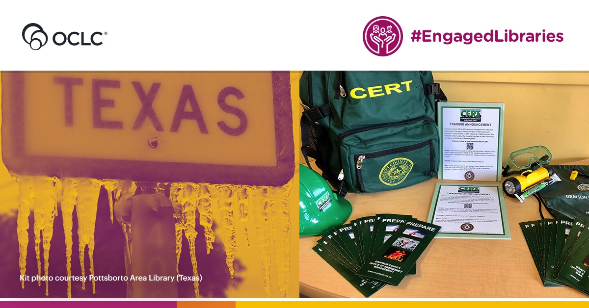 OCLC's tweet photo. #EngagedLibraries step up when it matters most. ❤️ @PottsboroLib is a great example of how libraries step up in times of crisis. Their efforts in emergency preparedness and disaster response were captured as part of the #REALMproject.
➡️ Read more: https://t.co/F1oa9Uj2KN https://t.co/C9K3FYABxf