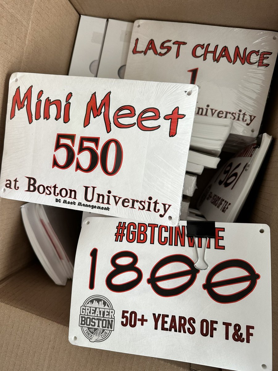 Getting ready for indoor track 2024-2025!