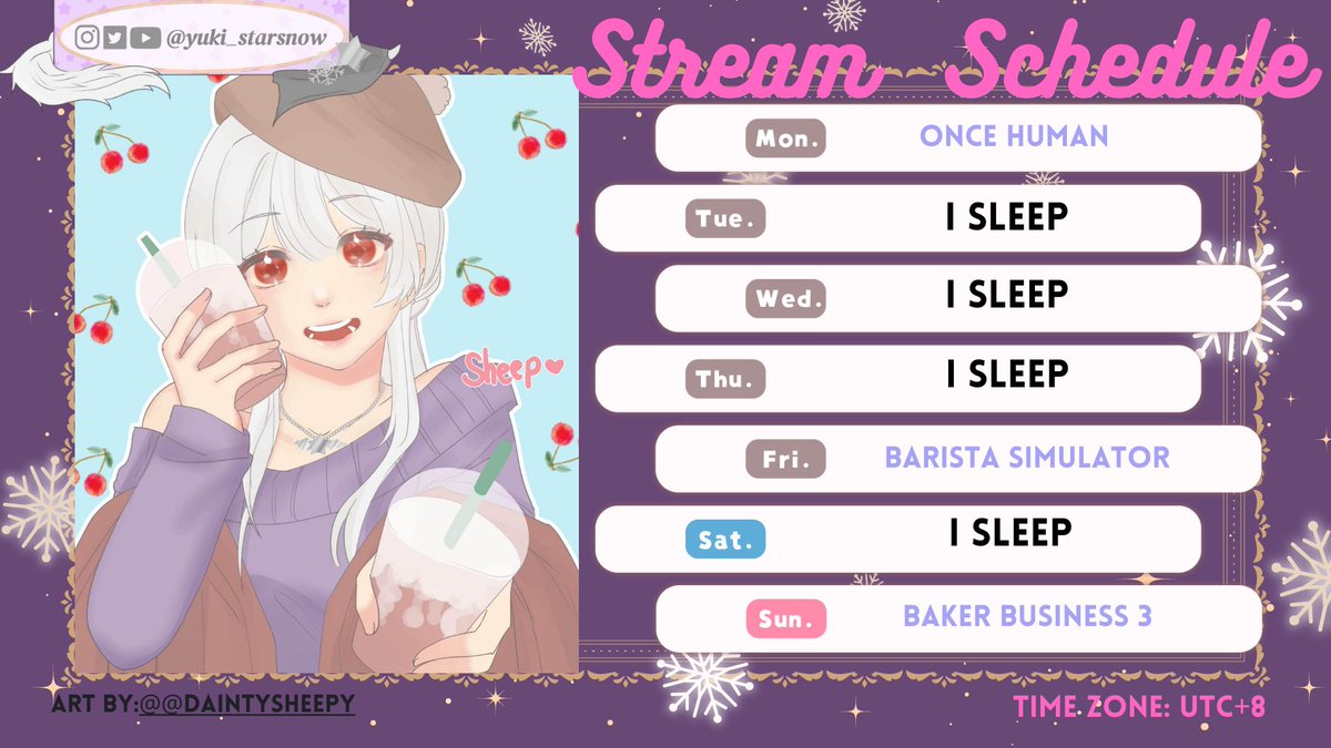 New stream layout >w<)/
Because Xmas is coming soon~

And new games!! MORE FOOD.

#Vtuber #VtuberUprisings