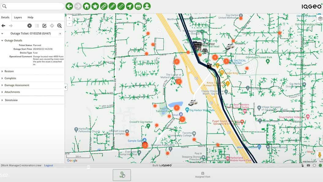 IQGeo_software's tweet image. See a demo of an outage management scenario for electric #utility operators using IQGeo&apos;s Workflow Manager software. Learn how you can streamline your workflows and make your teams jobs easier and more efficient. ▶️ hubs.ly/Q02YkVTT0
#WorkflowManager #Utilities #Geospatial