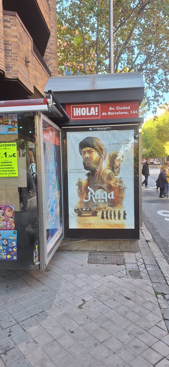 La película 'Raqa', cuya publicidad ya aparece en las marquesinas, está basada en mi novela 'Vírgenes y verdugos', que SOLO SE VENDE EN AMAZON.