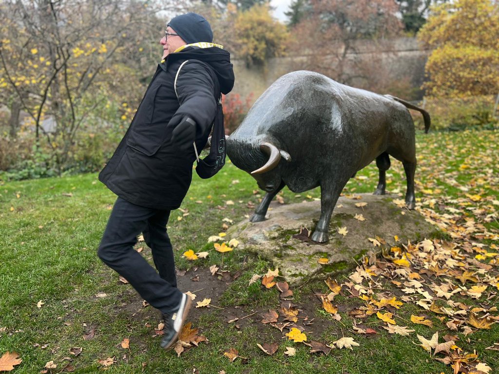 Protestonaut's tweet image. Pamplona, schön und gut. Aber wart ihr schon mal beim Stierlauf in Würzburg?