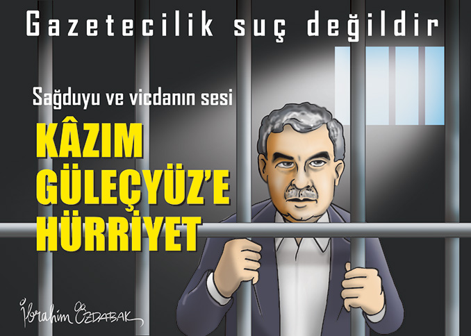 #KazımGüleçyüz 
Kâzım Güleçyüz gazetecidir
Kâzım Güleçyüz sağduyunun ve vicdanın sesidir
Kâzım Güleçyüz yalnız değildir...
Bismillah ile başlıyoruz