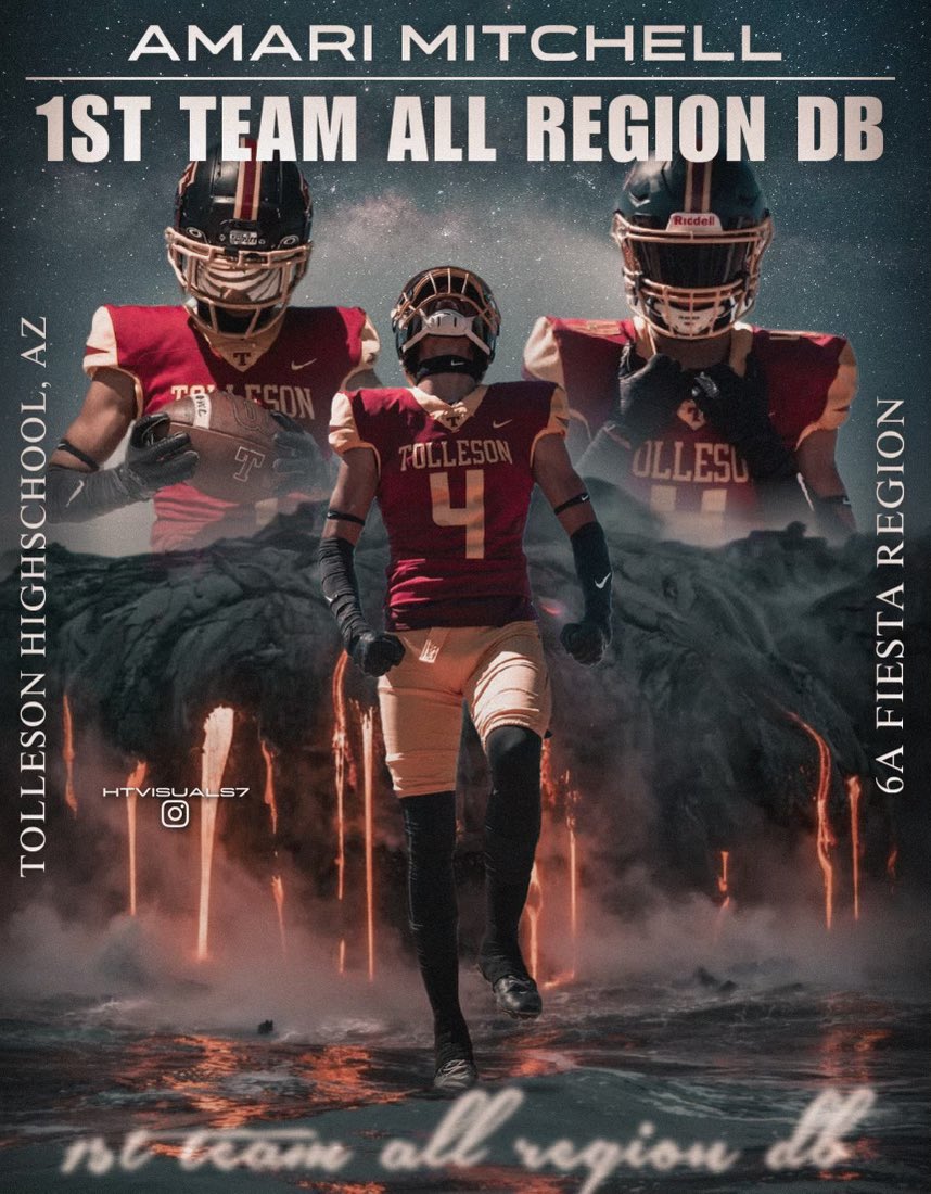 Amari Mitchell (@amarim2123) on Twitter photo Onto the next level. Thanks to everyone in my circle that pushed me to the best! #seatbelt
<a href="/TTownFball/">Tolleson Football</a> <a href="/griffwellbrock/">Coach Griff</a> <a href="/CoachWellbrock/">Rich Wellbrock</a> <a href="/azsaintsorg/">Coach Troy</a> <a href="/azcoachcarter/">Jay Carter, MBA</a> <a href="/JUSTCHILLY/">Just Chilly</a> Onto the next level. Thanks to everyone in my circle that pushed me to the best! #seatbelt
<a href="/TTownFball/">Tolleson Football</a> <a href="/griffwellbrock/">Coach Griff</a> <a href="/CoachWellbrock/">Rich Wellbrock</a> <a href="/azsaintsorg/">Coach Troy</a> <a href="/azcoachcarter/">Jay Carter, MBA</a> <a href="/JUSTCHILLY/">Just Chilly</a>