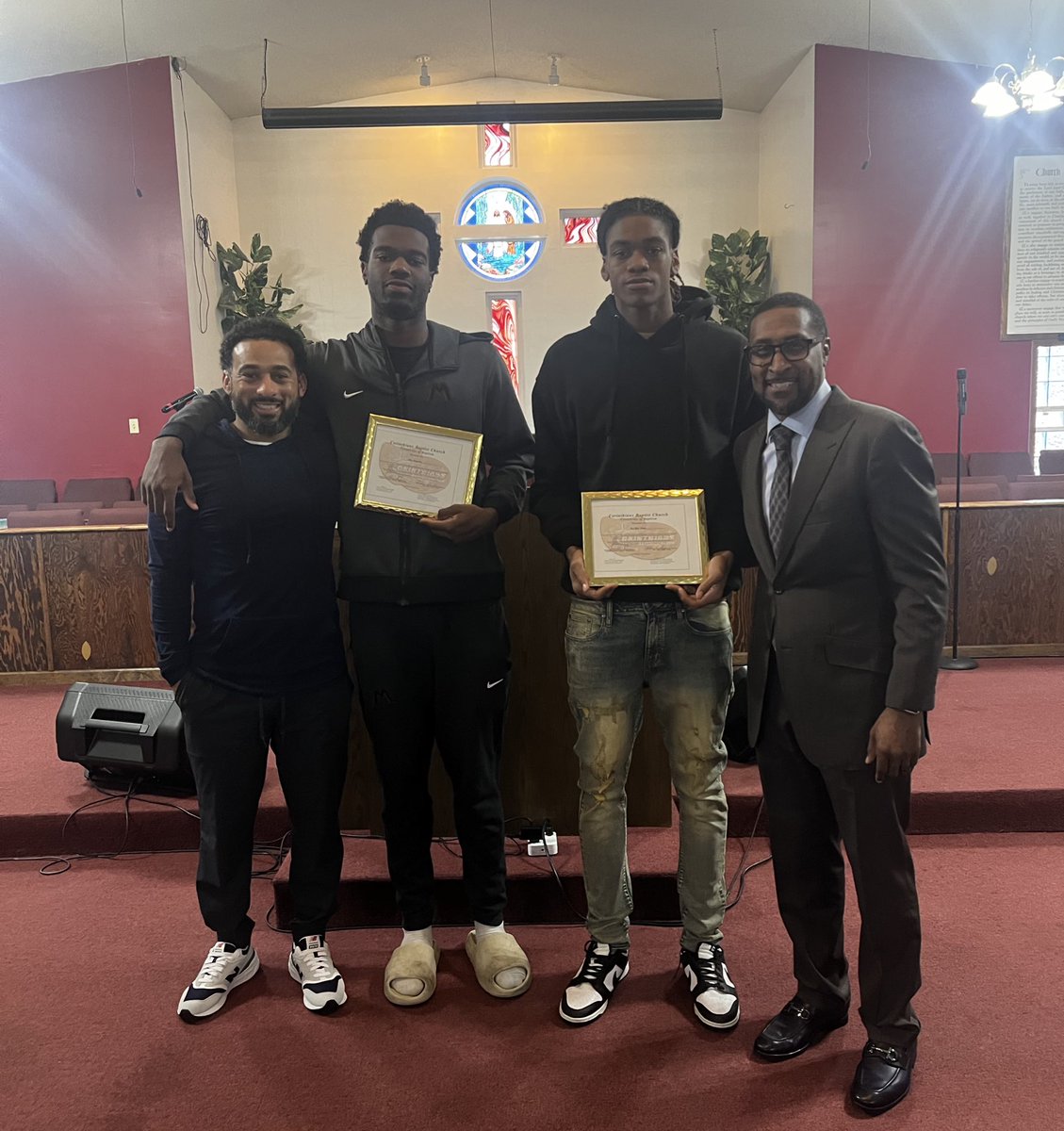 This is what it’s all about. Congratulations to Elija and Ken’Yae for getting baptized this morning!