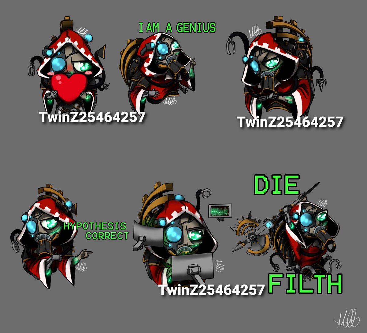 TwinZ25464257's tweet photo. Cawl stickers fun project
#warhammerfanart #warhammer40k #WarhammerArt #WarhammerCommunity #Warhammer @warhammer #Cawl #techpriest #stickers https://t.co/XZ55DAoCQ8