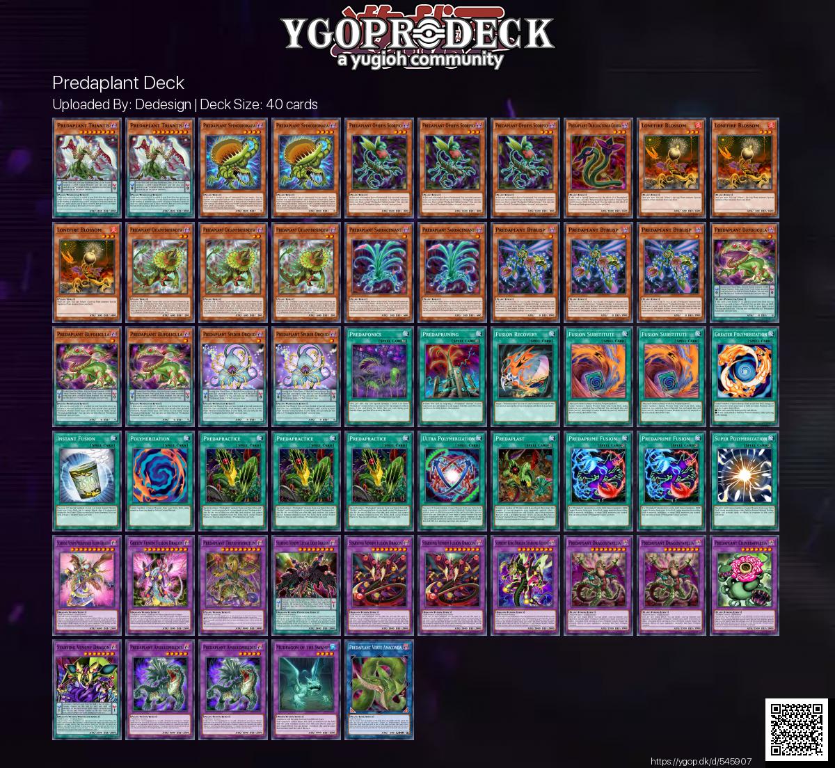 Yu-Gi-Oh! Deck of the Day - Predaplant Deck https://t.co/SusZd3OYyh  1   0 #yugioh #yugiohtcg