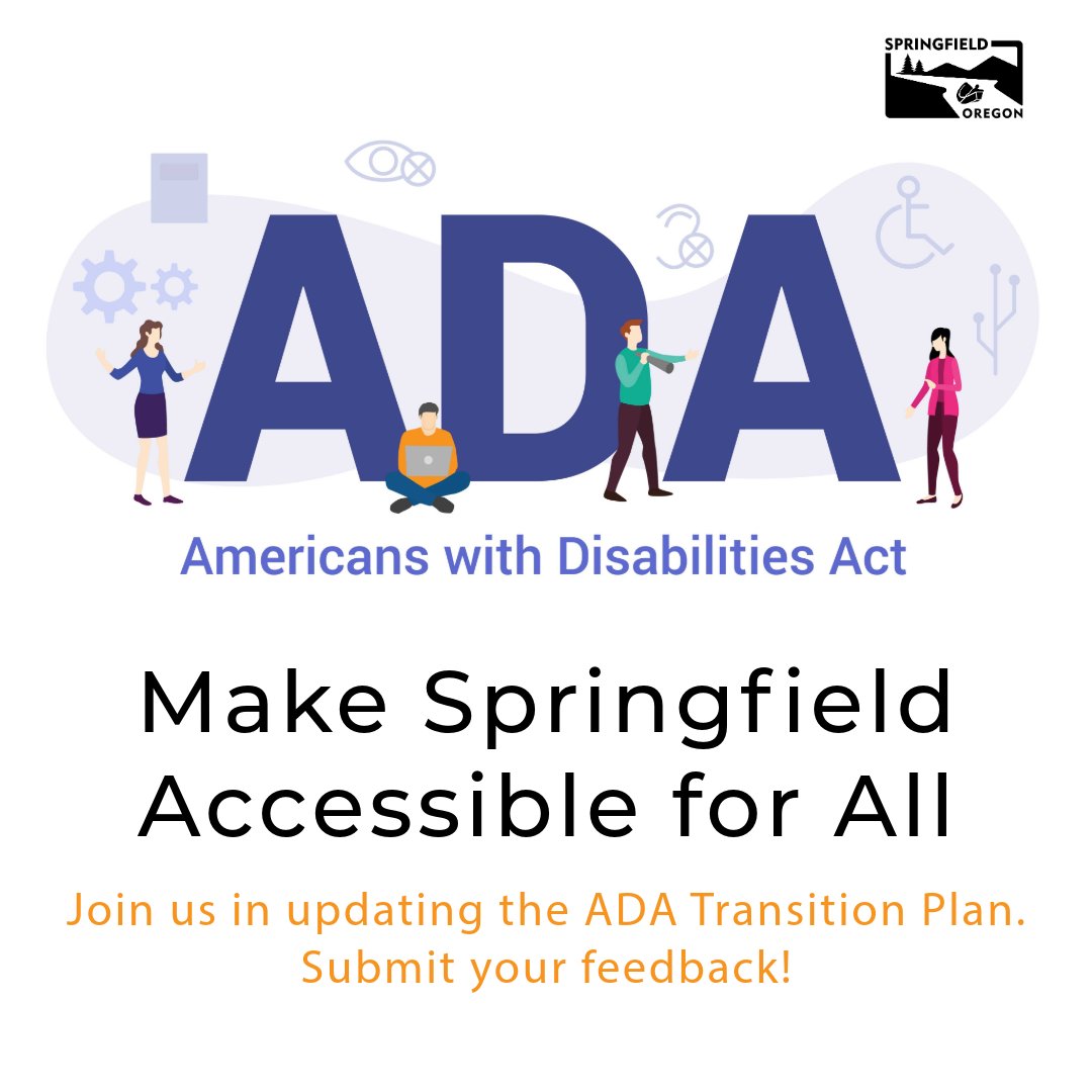 cityspfldoregon's tweet image. 🚨 We’re updating Springfield’s 2024 ADA Transition Plan and need YOUR input! Help us make City services more accessible and inclusive.
🗓️ Send feedback by Nov 22: springfieldcao@springfield-or.gov
#SpringfieldOR #ADAAccessibility #InclusiveCity