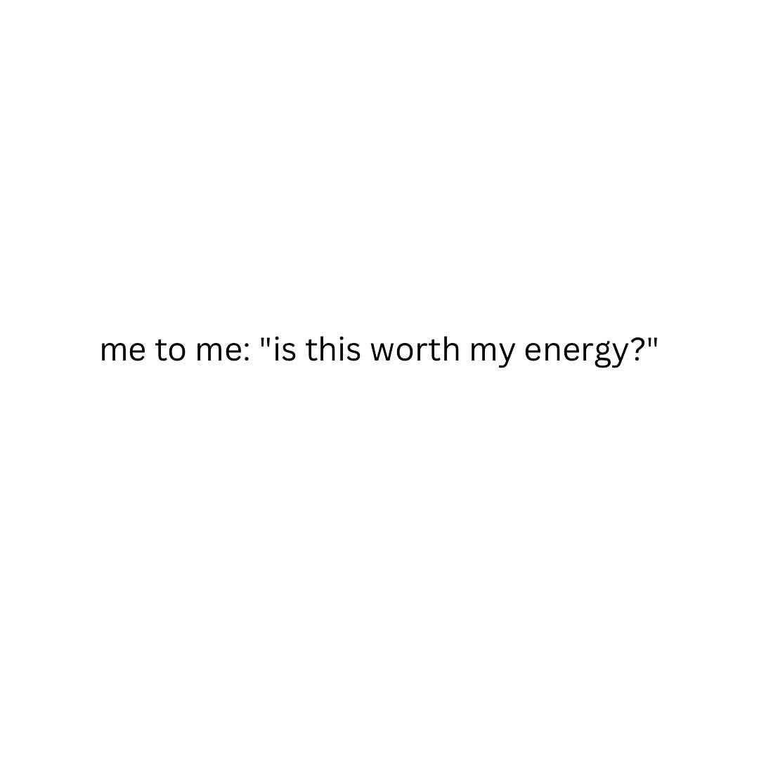 Energy check: ✅ or ❌?