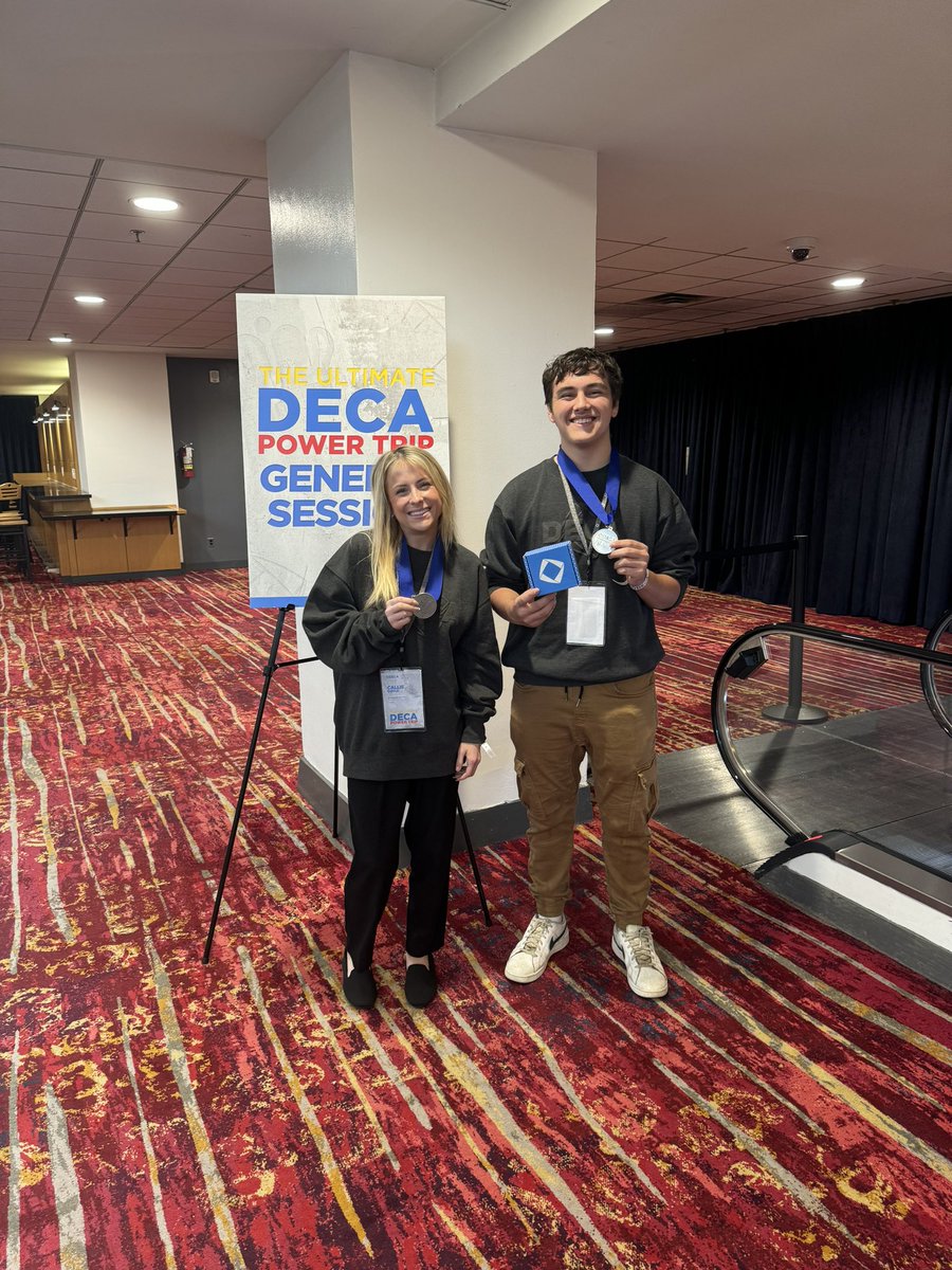 Congratulations to Lucas and Callie who both earned a medal for top scores in their mock competition against students from around the country!