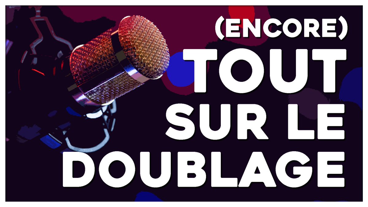 NOUVELLE VIDÉO ! De retour avec ce format qui regroupe, thématise, mais surtout ACTUALISE beaucoup de vos questions passées.

Nouvelles infos, réétalonnage, tout ce qu'il faut pour enfin TOUT savoir sur le doublage... Encore.

▶️ youtu.be/DvECqazf59w ◀️

Le RT me sied 😉