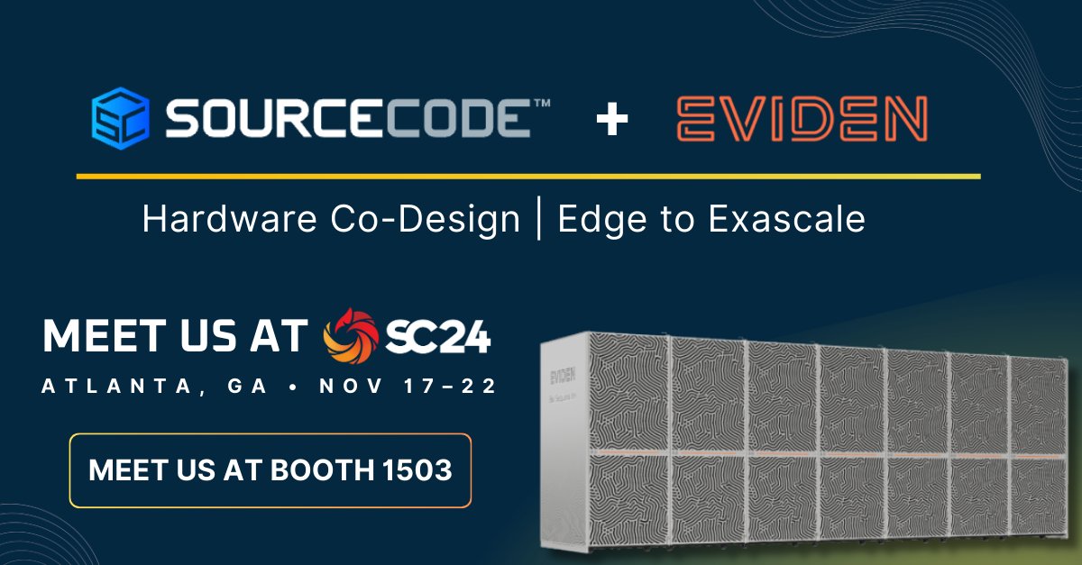 SourceCodeCorp's tweet image. From the drawing board to deployment, #SourceCode and #Eviden are redefining hardware capabilities to meet the demands of modern high-performance computing environments. 

Our co-designed solutions address the full spectrum—including full scale AI, HPC, and quantum solutions.