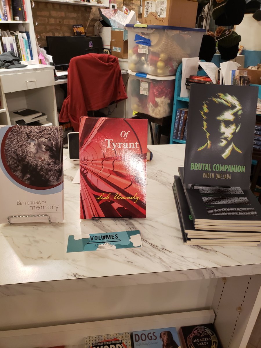 Leah Umansky (@lady_bronte) on Twitter photo Chicago! I left a few signed copies of my new book, OF TYRANT, at <a href="/volumesbooks/">Volumes Bookcafe</a> . Grab one and enjoy!
#oftyrant Chicago! I left a few signed copies of my new book, OF TYRANT, at <a href="/volumesbooks/">Volumes Bookcafe</a> . Grab one and enjoy!
#oftyrant