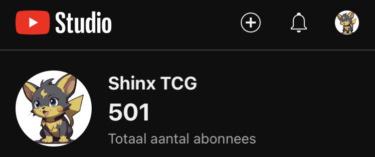 ShinxTCG's tweet photo. 500 Subscriber milestone reached! 

Maybe not that special, but super excited by it. https://t.co/F6j5RPFm0P