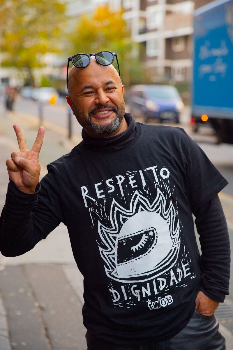 IWGBunion's tweet photo. Get your "Respeito e Dignidade" t-shirt today, with all profits going to the striking eCourier workers ❤️‍🔥

Available in S M L &amp; XL

£15 - Regular Price
£20 - Solidarity
(£5 P&amp;P if cant pick up from the IWGB offices)

If you'd like to purchase one, email
office@iwgb.co.uk https://t.co/GtMsyqidfl